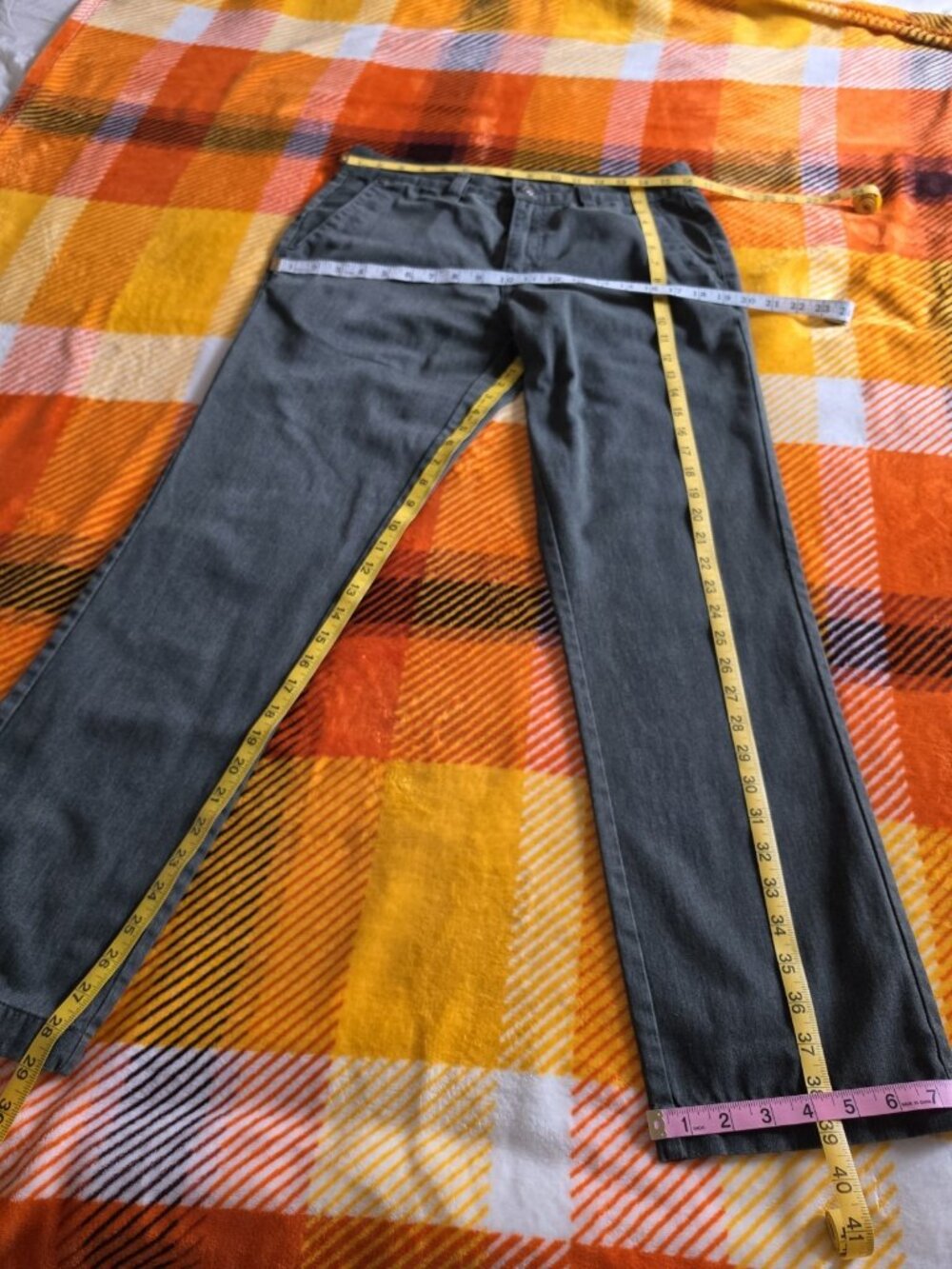 Volcom True To This Gray Chino Pants Mens 32x30 Straight Leg Twill - Picture 12 of 12